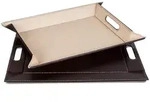 Freeform DUO Wendetablett &ndash; schoko + creme - Kunstleder - 45 x 35 cm