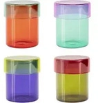 Remember Glasdosen 4er Set COSIMA - bunt - mit Deckel