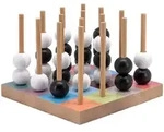 Remember Taktikspiel SOGO aus Holz - dreidimensional - bunt