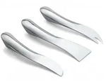 Philippi Design K&auml;semesser Set WAVE 3 teilig - Edelstahl
