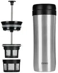 ESPRO P1 Travel French Press 350 ml - Edelstahl geb&uuml;rstet