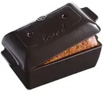 Emile Henry Brotbackform f&uuml;r Kastenbrot - schwarz - 22 cm - mit Deckel