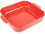 Peugeot APPOLIA Keramik Auflaufform - quadratisch - rot - 36 cm