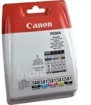 5 Canon Tinten 2078C007 PGI-580PGBK CLI-581 Multipack KCMY