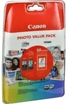 2 Canon Tinten 5224B012 PG-540L + CL-541XL Doppelpack KCMY + Papier