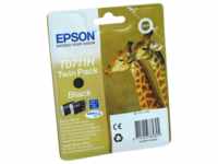 2 Epson Tinten C13T07114H10 Doppelpack T0711 schwarz