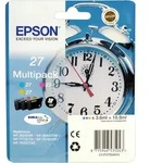 3 Epson Tinten C13T270540 Multipack CMY 27