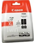 2 Canon Tinten 6431B010 PGI-550PGBKXL Doppelpack schwarz
