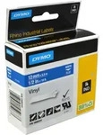 Dymo Label Band IND 1805243 wei&szlig; auf blau 12mm x 5,5m Vinyl