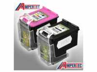 2 Ampertec Tinten ersetzt HP 303XL schwarz + 3-farbig