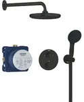 Grohe Vitalio Start Duschset Unterputz mit Thermostat mit Kopfbrause schwarz