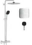 Grohe Vitalio Comfort Duschset Wandmontage mit Thermostat mit Kopfbrause StarLight
