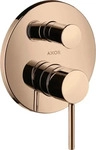 Axor 10418300, Axor Starck Badewannen- und Duscharmatur Unterputz gold 10418300