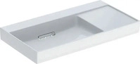 Geberit 505042001, Geberit One Waschbecken 90x48 cm rechteckig Klassisch wei&szlig; glanz