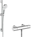 Hansgrohe 27812400, Hansgrohe Crometta Duschset Wandmontage mit Thermostat