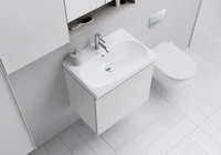 Geberit 500620018, Geberit Acanto Waschbecken 60x48 cm rechteckig M&ouml;bel wei&szlig; glanz
