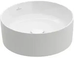 Villeroy & Boch Collaro Waschbecken 40x40 cm rund Aufsatzwaschbecken wei&szlig; glanz