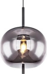Globo Lighting 15345H1, Globo Lighting Blacky Pendelleuchte 1x60 W schwarz-verraucht