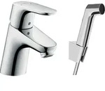 Hansgrohe Focus Waschtischarmatur mit Bidet-Handbrause Stehend chrom 31926000