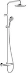 Hansgrohe Vernis Blend Duschset Wandmontage mit Thermostat mit Kopfbrause chrom