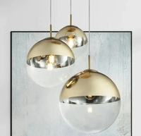 Globo Lighting 158555, Globo Lighting Varus Pendelleuchte 5x40 W transparent-gold