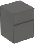 Geberit Smyle Square Badschrank 45x47x60 cm Seitenschrank h&auml;ngend schwarz