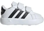 adidas Grand Court 2.0 Babyschuhe Klettverschluss wei&szlig; / schwarz 23