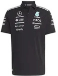 adidas MERCEDES AMG PETRONAS Formel 1 TEAM POLOSHIRT Herren schwarz L