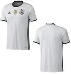 adidas DFB Home 4 Sterne Deutschland Heimtrikot mit Flock wei&szlig; EM 2016 176