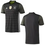 adidas DFB 4Sterne Away Deutschland Ausw&auml;rtstrikot grau schwarz EM2016 176