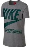 Nike T-Shirt Damen Sportswear Swoosh Logo grau 878111-091 S