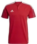 adidas Tiro21 Polo-Shirt rot / wei&szlig; XL