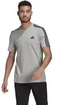 adidas Essentials 3 Streifen SJ T-Shirt Herren Legend grau GL3735 XL