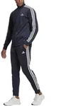 adidas Herren Primegreen Essentials 3-Streifen Trainingsanzug dunkelblau GK9658 4 [S]