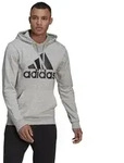 adidas Essentials Big Logo Hoodie Kapuzenpullover Herren grau / schwarz L