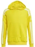 adidas Squadra 21 Polyester Hoodie Kapuzenpullover Kinder gelb / wei&szlig; 152
