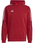 adidas Tiro 21 Sweat Hoodie Kapuzenpullover Fleece rot / wei&szlig; GM7353 M
