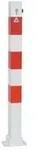 SCHAKE Absperrpfosten umlegbar verzinkt rot/wei&szlig; 70x70mm PZ