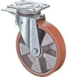 BS ROLLEN Lenkrolle fest 125mm LG.K schwer verz Alu-Felge Tragk.450kg