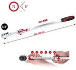 KS-TOOLS KS TOOLS 1/2" Teleskop-Umschaltknarre extra lang 72-Zahn 460-600mm