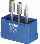 PFERD Fr&auml;sstift-Set HSS 12mm 3-teilig A ST-C-K &Oslash;12mm Zahnung Z3