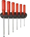 PB SWISS TOOLS Tools Schraubendreher-Set 6-teilig Schlitz im Wandhalter