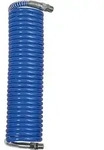 RIEGLER Spiralschlauch PA blau AG R 3/8" Verschraubung+Knickschutz 12x9mm 5m