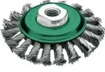 LESSMANN Kegelb&uuml;rste Edelstahl 115x12mm gezopft 0,5mm