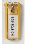 DURABLE Schl&uuml;sselanh&auml;nger KEY CLIP 195704 gelb 6 St&uuml;ck