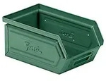 Stahlbeh&auml;lter 95x160x75 mm BxTxH Gr. 1 gr&uuml;n Ral6011