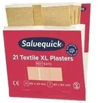 SALVEQUICK Nachf&uuml;llpack 6x21 Pflaster Textil extra gro&szlig;