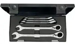 GEDORE Maulschl&uuml;ssel Set mit Ringratsche 5-teilig 2327651 No. 7 UR