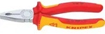 KNIPEX 03 06 180 Kombizange isoliert mit Mehrkohne-H&uuml;lle VDE verchromt 180mm