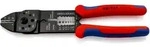 KNIPEX 97 21 215 B Crimpzange mit Mehrkohne-H&uuml;lle schwarz lackiert 230mm